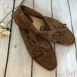 Frye Brown Suede Women’s Loafers